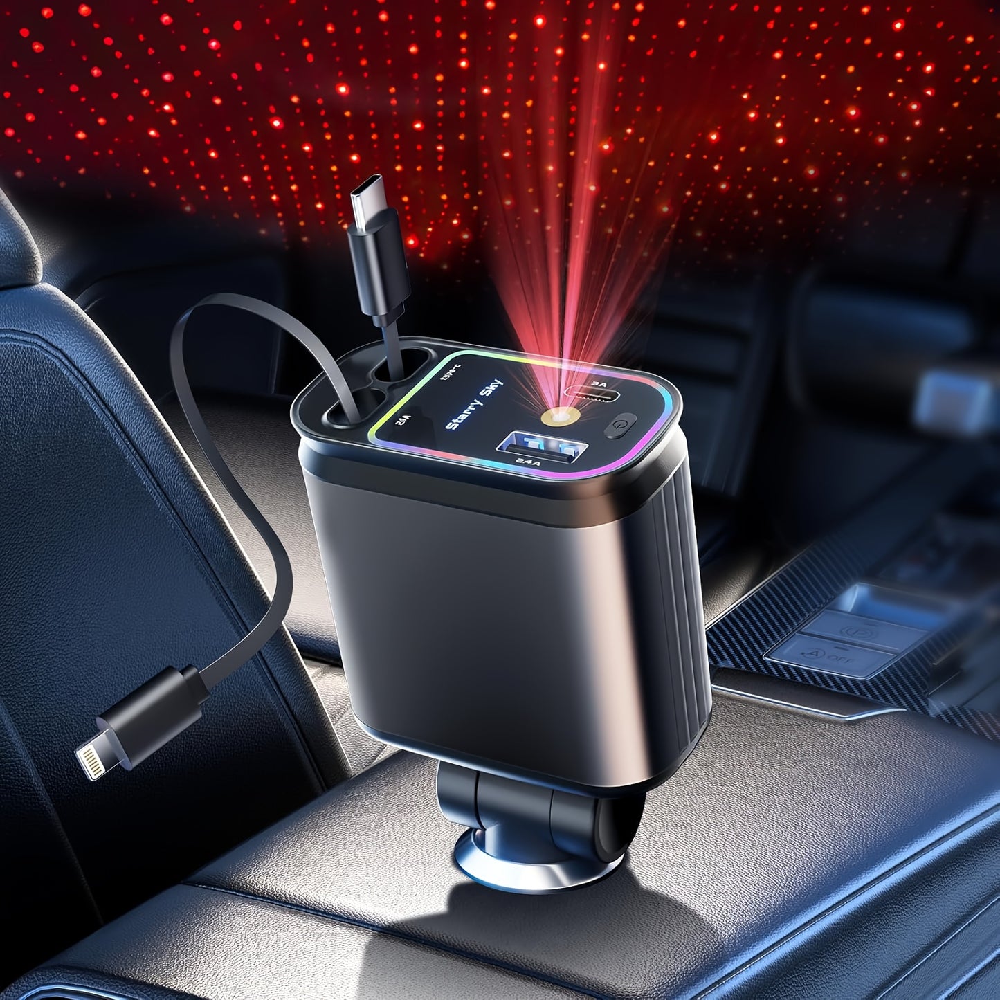 chargeur de voiture etoile au sommet